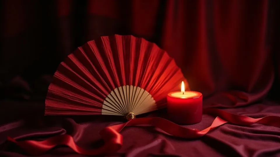 Enjoy massage, silk fan